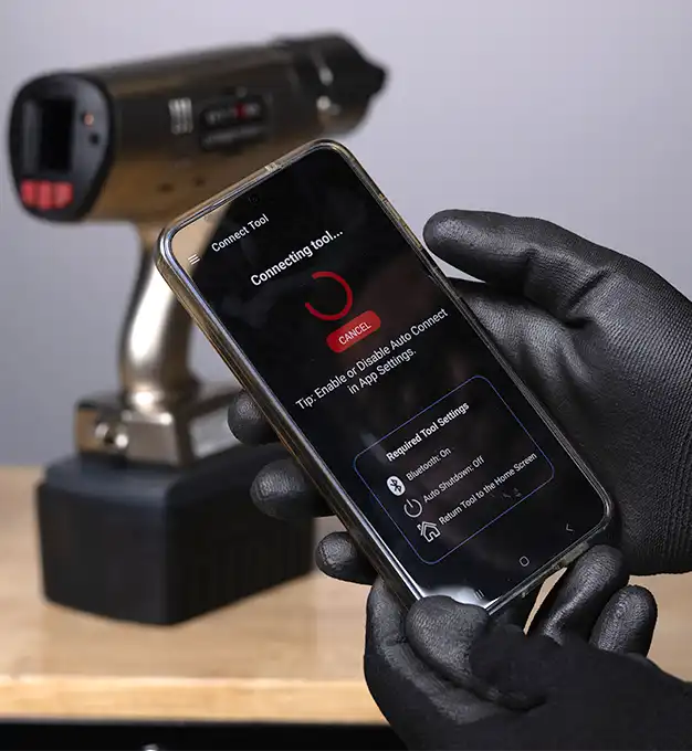 Connect App capturing torque data in the field