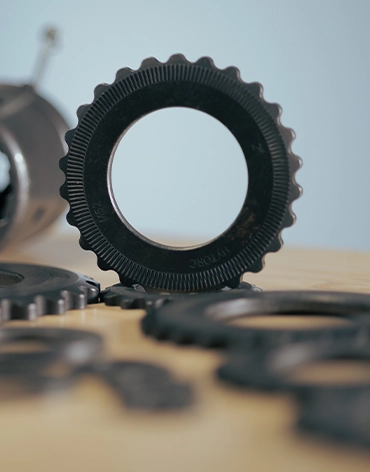 The HYTORC Reaction Washer, a washer with a locking mechanism that prevents pinch points.
